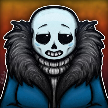 Art of my Sans the Skeleton kintype.