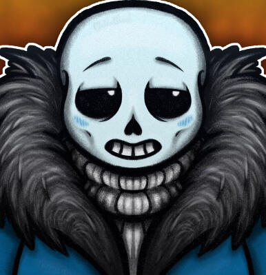 Art of my Sans the Skeleton kintype.